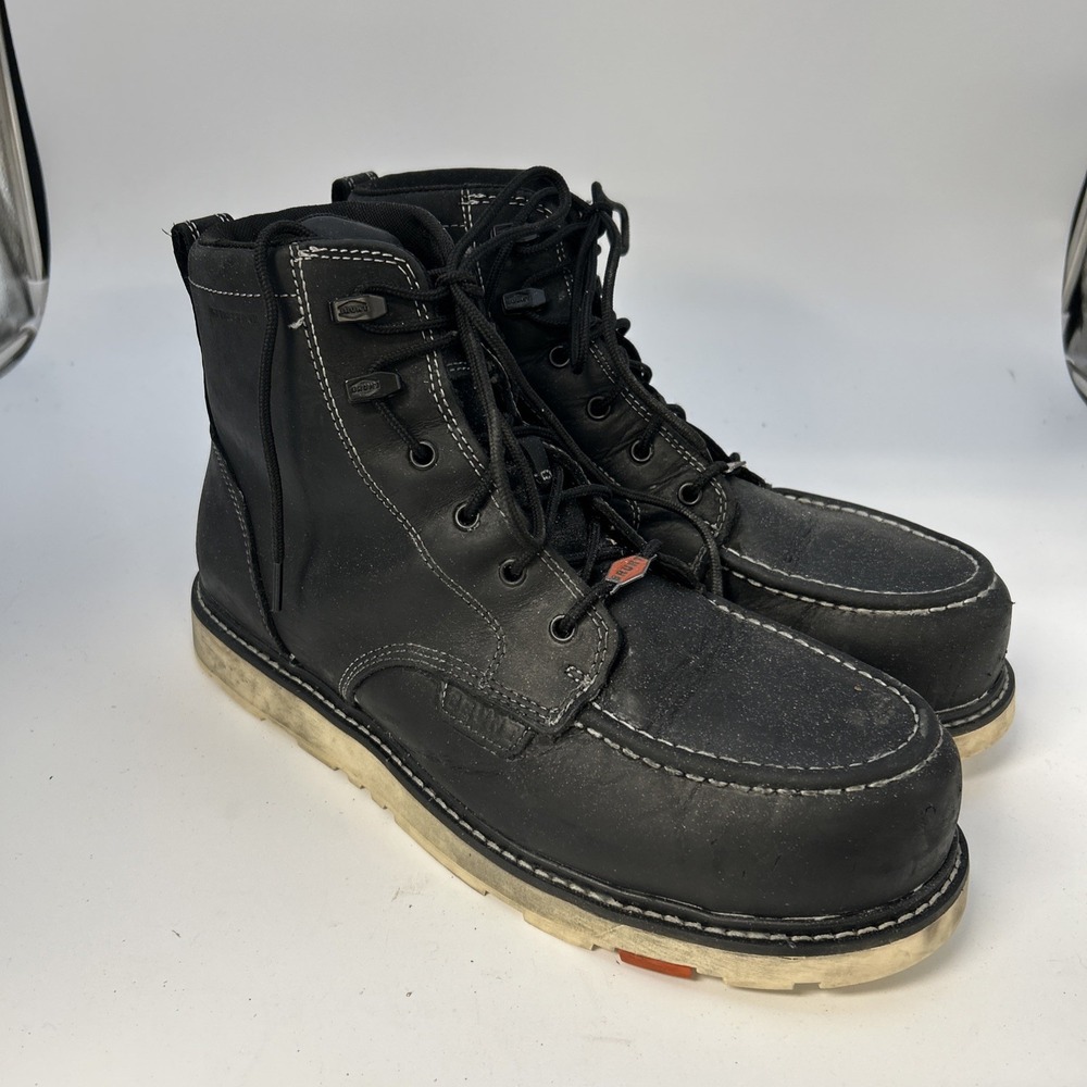 Brunt Toe Workwear 6" Men's Marin WP Work Boots- Black Size 13M Comp Toe